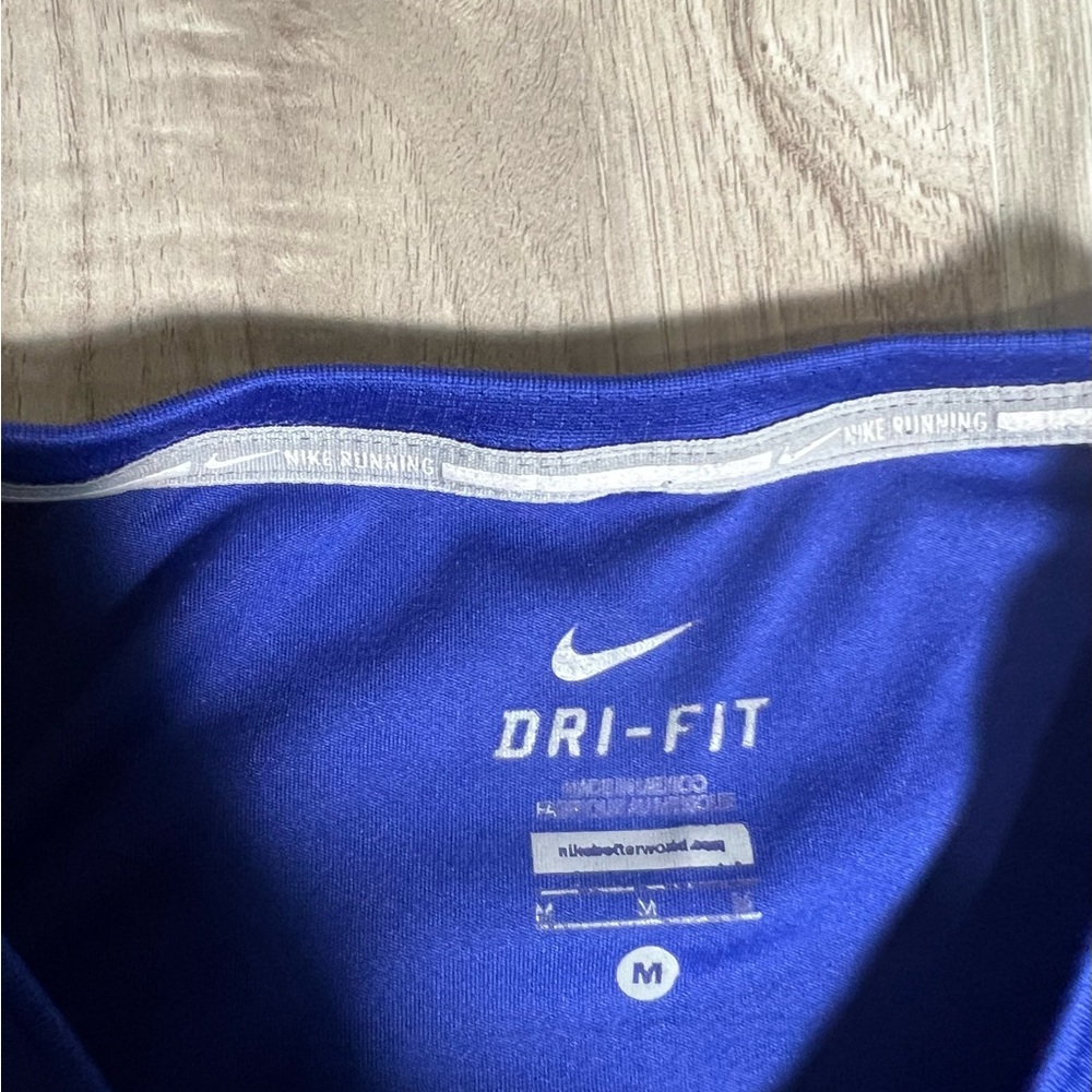 Nike Blue Fitted Short Sleeve T-Shirt - Picture 4 of 5